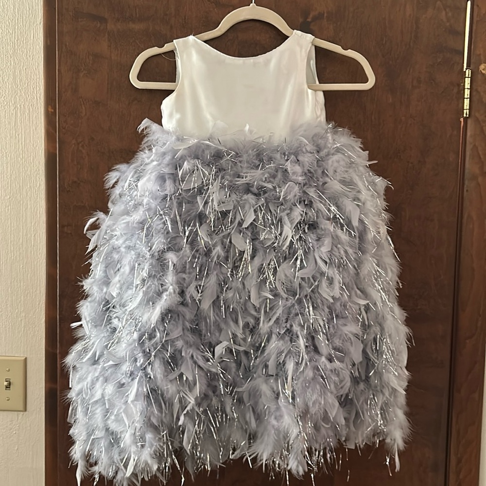 Kids One of a kind, feather dress